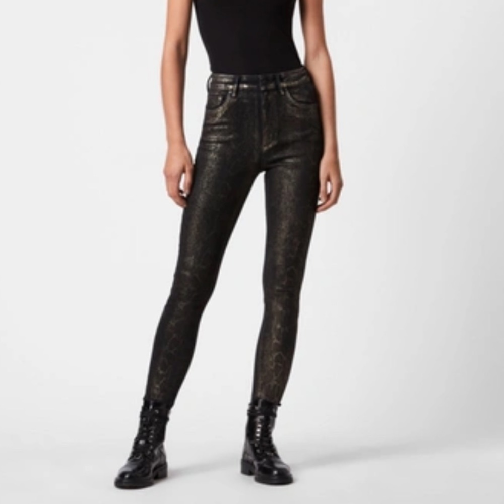 All Saints Miller Snake Jean Size 25